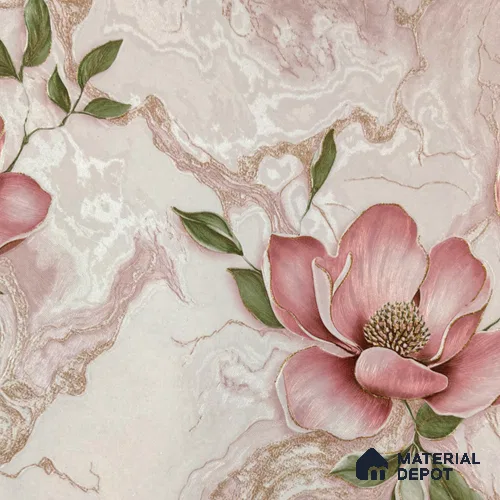 WP 1609-3 | 9.5 Meter x 21 Inch Florals Look Wallpaper - 55 Sq. Ft.