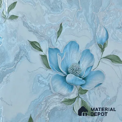 WP 1609-4 | 9.5 Meter x 21 Inch Florals Look Wallpaper - 55 Sq. Ft.