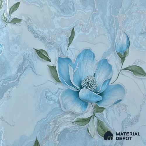 WP 1609-4 | 9.5 Meter x 21 Inch Florals Look Wallpaper - 55 Sq. Ft.