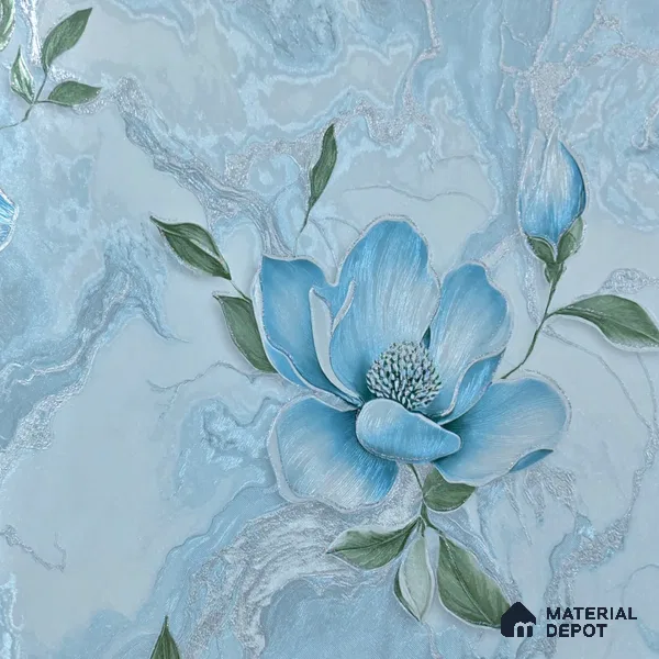 WP 1609-4 | 9.5 Meter x 21 Inch Florals Look Wallpaper - 55 Sq. Ft.