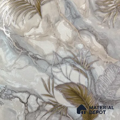 WP 1610-2 | 9.5 Meter x 21 Inch Florals Look Wallpaper - 55 Sq. Ft.