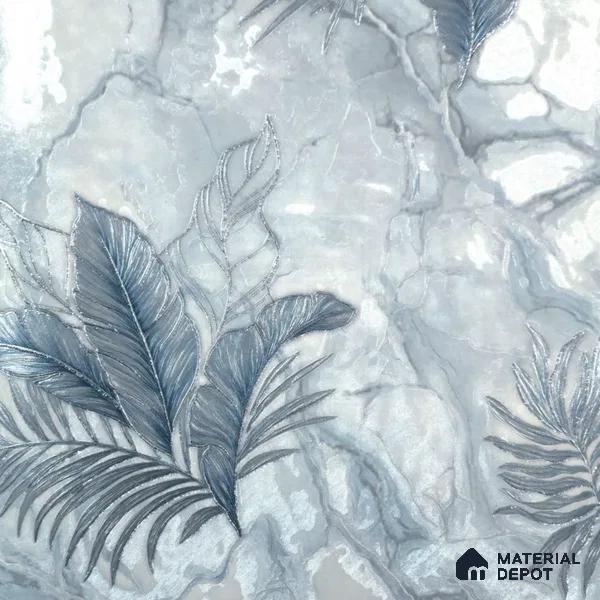 WP 1610-3 | 9.5 Meter x 21 Inch Florals Look Wallpaper - 55 Sq. Ft.