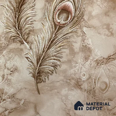 WP 1612-1 | 9.5 Meter x 21 Inch Florals Look Wallpaper - 55 Sq. Ft.