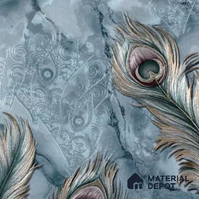 WP 1612-3 | 9.5 Meter x 21 Inch Florals Look Wallpaper - 55 Sq. Ft.
