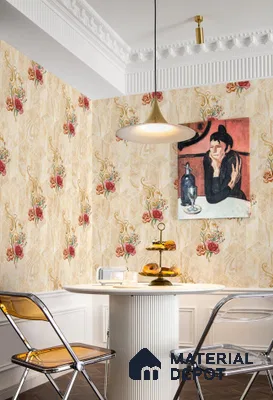 WT0105 | 10 Meter x 21 Inch PVC Geometric Look Wallpaper - 57 Sq. Ft. | Minimum 15% wastage during installation