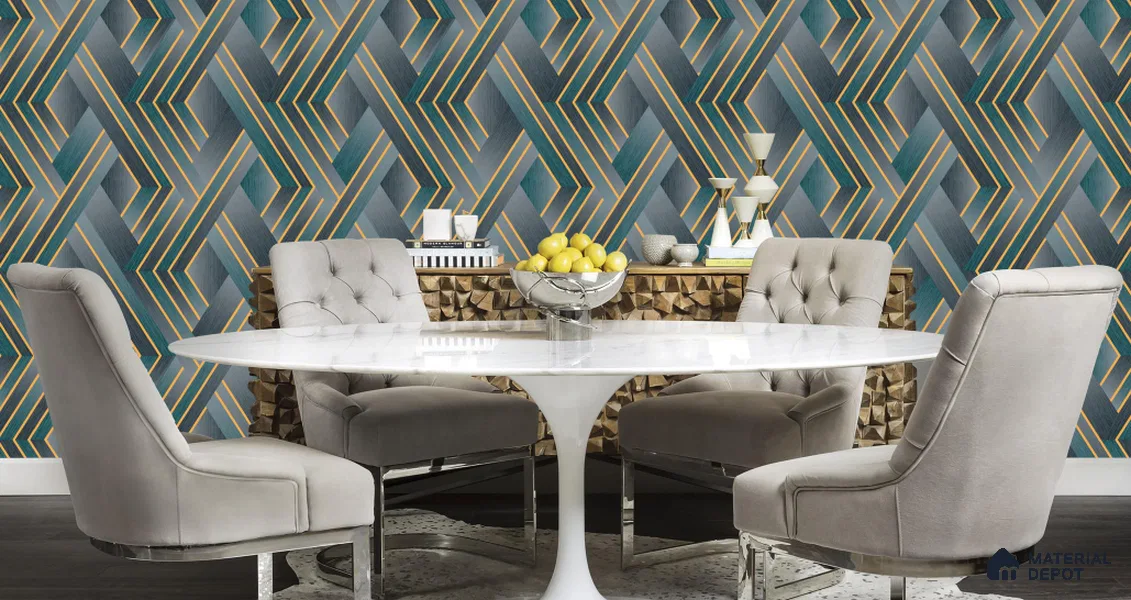 WT0402 | 10 Meter x 21 Inch PVC Patterned Look Wallpaper - 57 Sq. Ft. | Minimum 15% wastage during installation