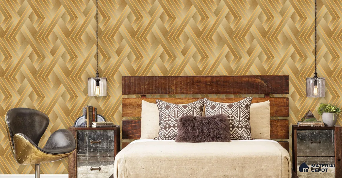 WT0403 | 10 Meter x 21 Inch PVC Patterned Look Wallpaper - 57 Sq. Ft. | Minimum 15% wastage during installation