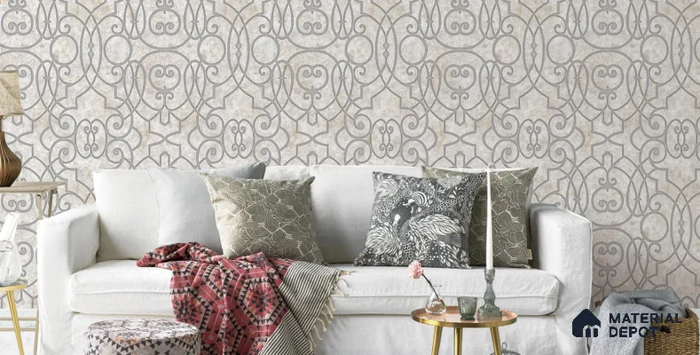 WT0602 | 10 Meter x 21 Inch PVC Patterned Look Wallpaper - 57 Sq. Ft. | Minimum 15% wastage during installation