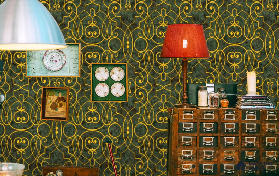 WT0606 | 10 Meter x 21 Inch PVC Patterned Look Wallpaper - 57 Sq. Ft. | Minimum 15% wastage during installation