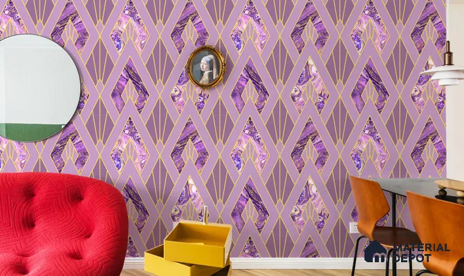 WT0702 | 10 Meter x 21 Inch PVC Patterned Look Wallpaper - 57 Sq. Ft. | Minimum 15% wastage during installation