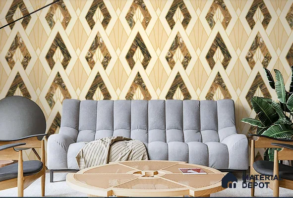 WT0704 | 10 Meter x 21 Inch PVC Patterned Look Wallpaper - 57 Sq. Ft. | Minimum 15% wastage during installation