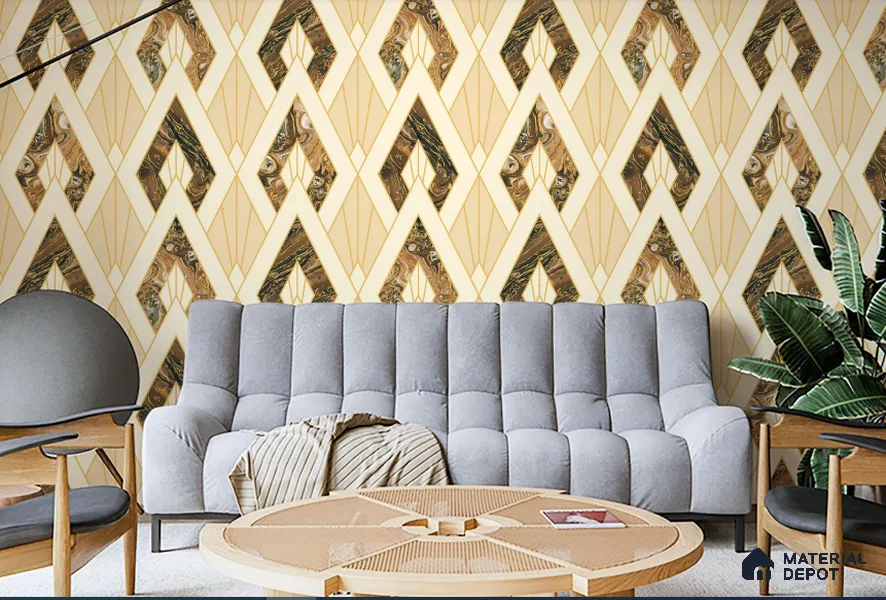 WT0704 | 10 Meter x 21 Inch PVC Patterned Look Wallpaper - 57 Sq. Ft. | Minimum 15% wastage during installation