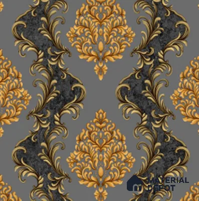 WT0802 | 10 Meter x 21 Inch PVC Damask Look Wallpaper - 57 Sq. Ft. | Minimum 15% wastage during installation