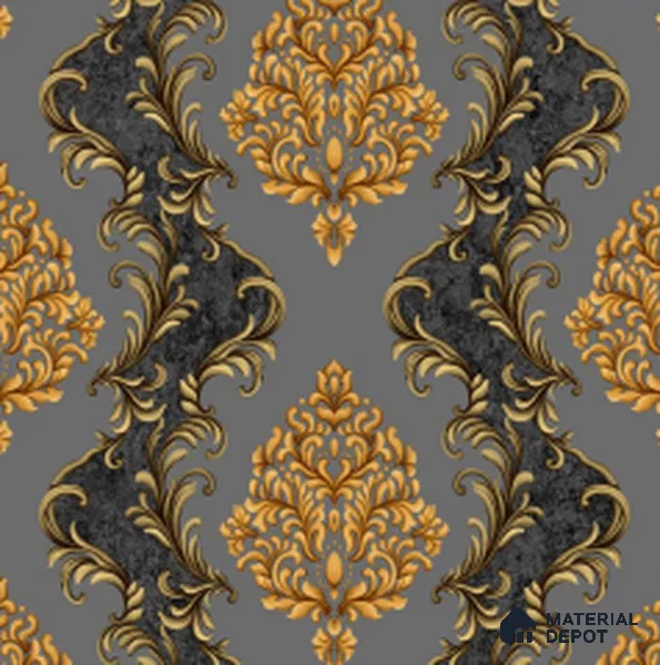 WT0802 | 10 Meter x 21 Inch PVC Damask Look Wallpaper - 57 Sq. Ft. | Minimum 15% wastage during installation