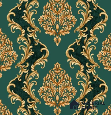 WT0805 | 10 Meter x 21 Inch PVC Damask Look Wallpaper - 57 Sq. Ft. | Minimum 15% wastage during installation