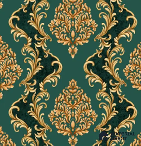 WT0805 | 10 Meter x 21 Inch PVC Damask Look Wallpaper - 57 Sq. Ft. | Minimum 15% wastage during installation