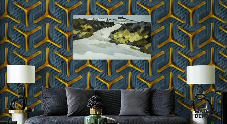 WT0903 | 10 Meter x 21 Inch PVC Patterned Look Wallpaper - 57 Sq. Ft. | Minimum 15% wastage during installation