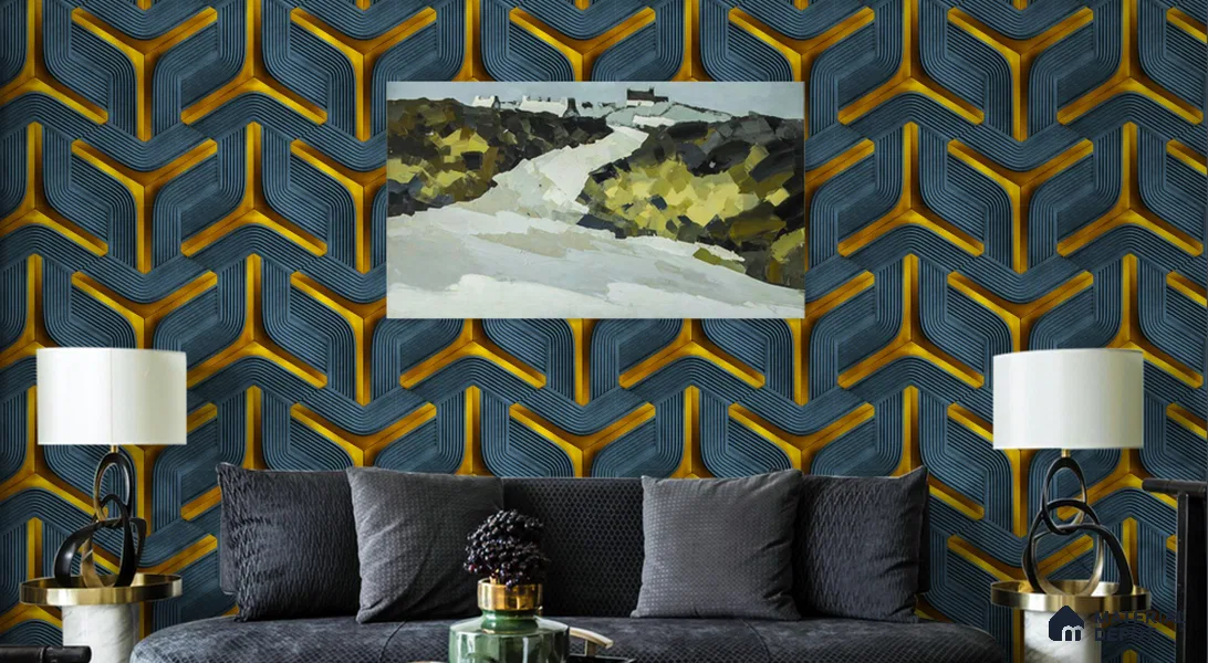 WT0903 | 10 Meter x 21 Inch PVC Patterned Look Wallpaper - 57 Sq. Ft. | Minimum 15% wastage during installation
