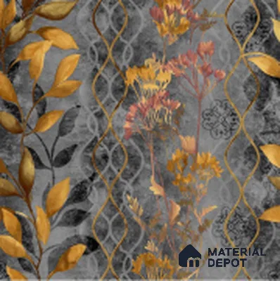 WT1002 | 10 Meter x 21 Inch PVC Florals Look Wallpaper - 57 Sq. Ft. | Minimum 15% wastage during installation