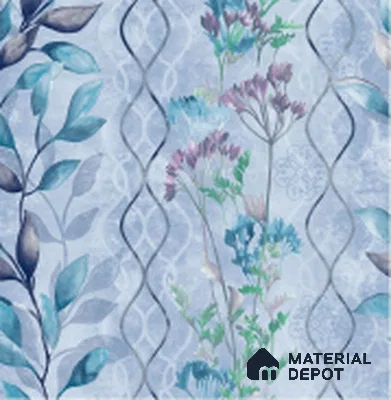 WT1003 | 10 Meter x 21 Inch PVC Florals Look Wallpaper - 57 Sq. Ft. | Minimum 15% wastage during installation