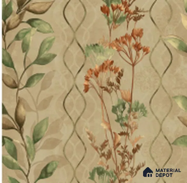 WT1004 | 10 Meter x 21 Inch PVC Florals Look Wallpaper - 57 Sq. Ft. | Minimum 15% wastage during installation