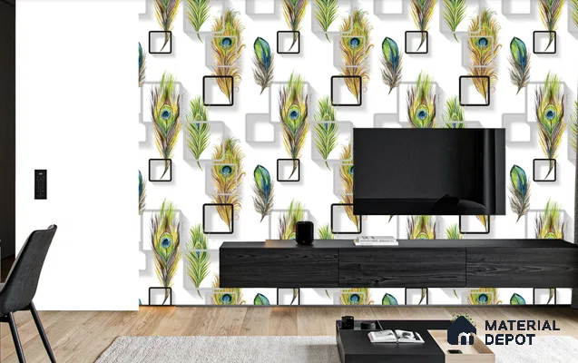 WT1103 | 10 Meter x 21 Inch PVC Patterned Look Wallpaper - 57 Sq. Ft. | Minimum 15% wastage during installation