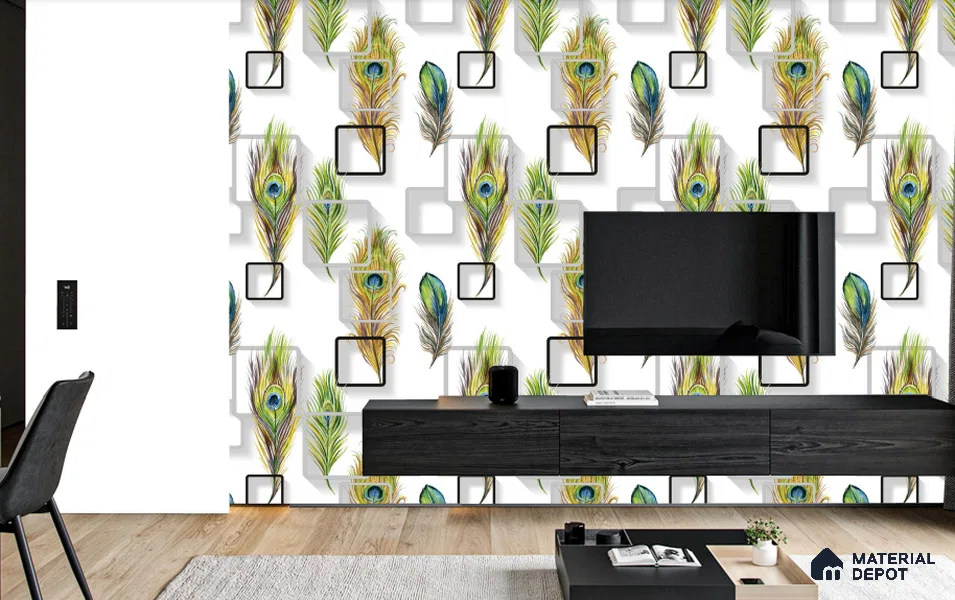 WT1103 | 10 Meter x 21 Inch PVC Patterned Look Wallpaper - 57 Sq. Ft. | Minimum 15% wastage during installation
