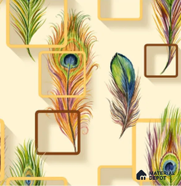 WT1104 | 10 Meter x 21 Inch PVC Patterned Look Wallpaper - 57 Sq. Ft. | Minimum 15% wastage during installation
