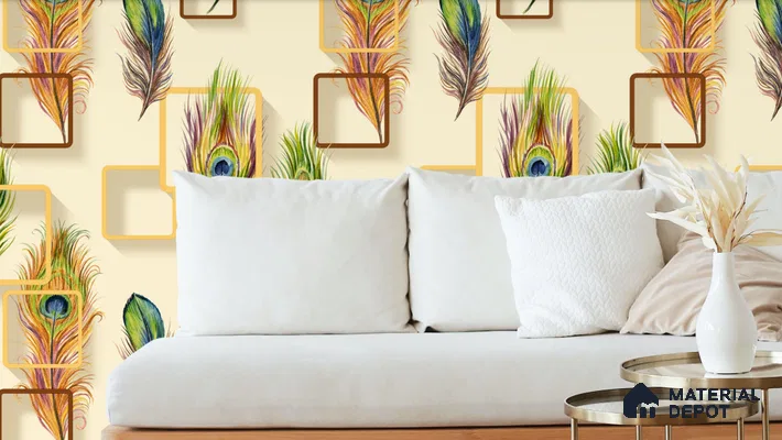 WT1104 | 10 Meter x 21 Inch PVC Patterned Look Wallpaper - 57 Sq. Ft. | Minimum 15% wastage during installation