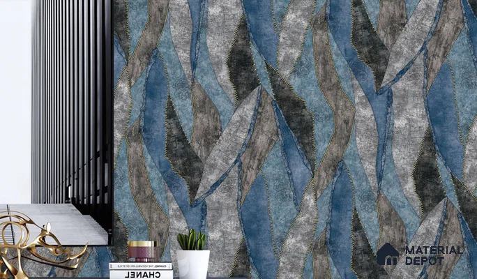 WT1201 | 10 Meter x 21 Inch PVC Abstract Look Wallpaper - 57 Sq. Ft. | Minimum 15% wastage during installation