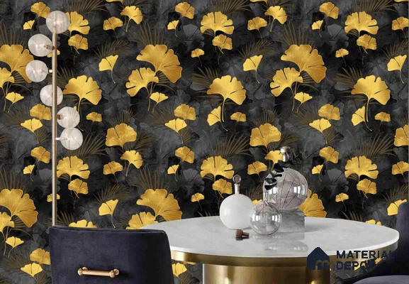 WT1304 | 10 Meter x 21 Inch PVC Florals Look Wallpaper - 57 Sq. Ft. | Minimum 15% wastage during installation