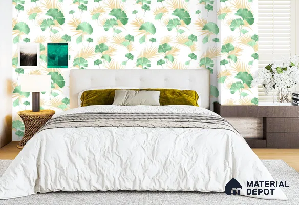WT1305 | 10 Meter x 21 Inch PVC Florals Look Wallpaper - 57 Sq. Ft. | Minimum 15% wastage during installation