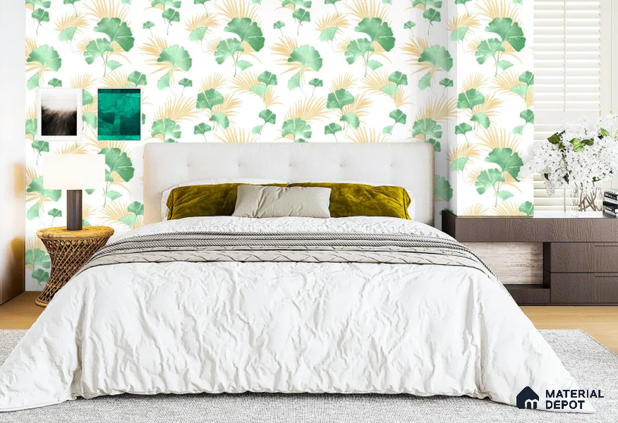WT1305 | 10 Meter x 21 Inch PVC Florals Look Wallpaper - 57 Sq. Ft. | Minimum 15% wastage during installation
