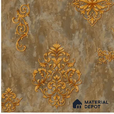 WT1402 | 10 Meter x 21 Inch PVC Damask Look Wallpaper - 57 Sq. Ft. | Minimum 15% wastage during installation