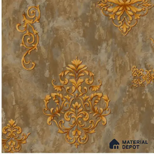 WT1402 | 10 Meter x 21 Inch PVC Damask Look Wallpaper - 57 Sq. Ft. | Minimum 15% wastage during installation