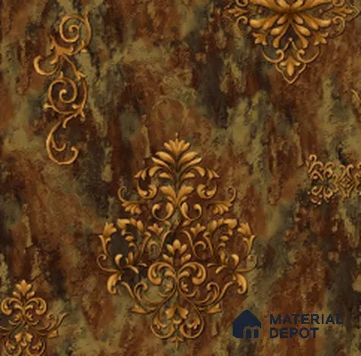 WT1404 | 10 Meter x 21 Inch PVC Damask Look Wallpaper - 57 Sq. Ft. | Minimum 15% wastage during installation
