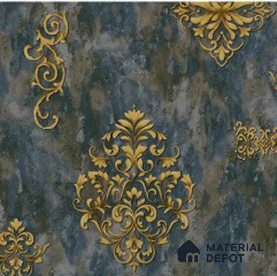 WT1405 | 10 Meter x 21 Inch PVC Damask Look Wallpaper - 57 Sq. Ft. | Minimum 15% wastage during installation