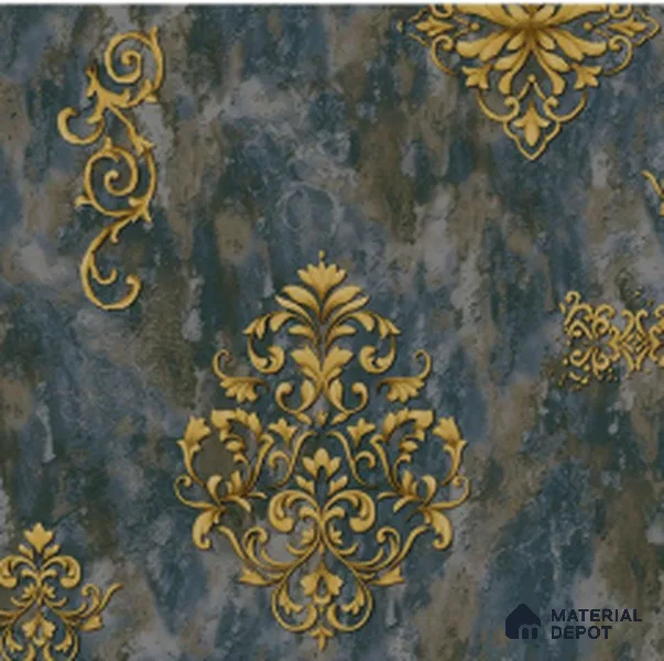 WT1405 | 10 Meter x 21 Inch PVC Damask Look Wallpaper - 57 Sq. Ft. | Minimum 15% wastage during installation