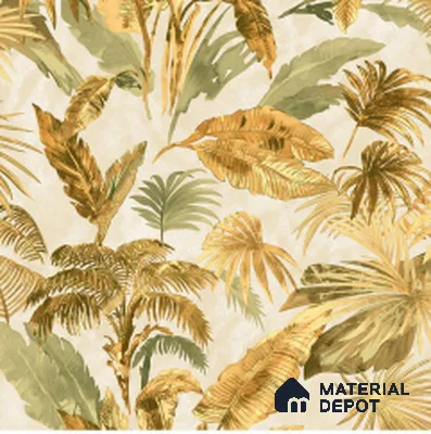 WT1602 | 10 Meter x 21 Inch PVC Tropical Look Wallpaper - 57 Sq. Ft. | Minimum 15% wastage during installation