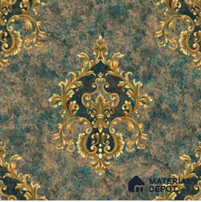WT1702 | 10 Meter x 21 Inch PVC Damask Look Wallpaper - 57 Sq. Ft. | Minimum 15% wastage during installation