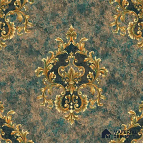 WT1702 | 10 Meter x 21 Inch PVC Damask Look Wallpaper - 57 Sq. Ft. | Minimum 15% wastage during installation