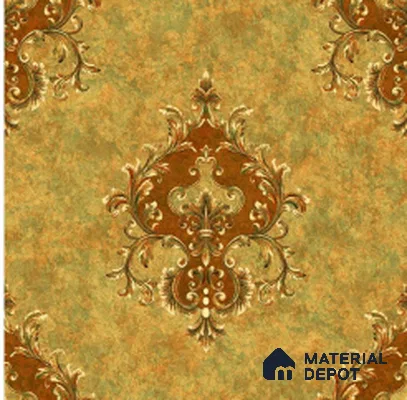 WT1703 | 10 Meter x 21 Inch PVC Damask Look Wallpaper - 57 Sq. Ft. | Minimum 15% wastage during installation