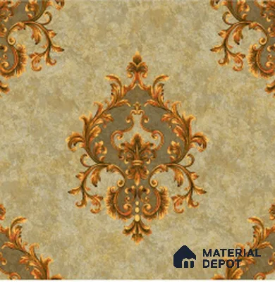 WT1704 | 10 Meter x 21 Inch PVC Damask Look Wallpaper - 57 Sq. Ft. | Minimum 15% wastage during installation