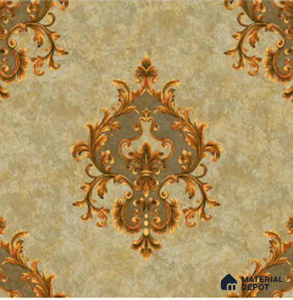 WT1704 | 10 Meter x 21 Inch PVC Damask Look Wallpaper - 57 Sq. Ft. | Minimum 15% wastage during installation