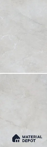 Budget Friendly Large Format Marble Floor & Wall Tile TL 01462 Ash Ford Bianco 6 ft x 4 ft Glossy Finish Vitrified Tile - 9 mm | Suitable For Living Room, Bedroom, Office | Adhesive and Spacers Must be Used During Installation