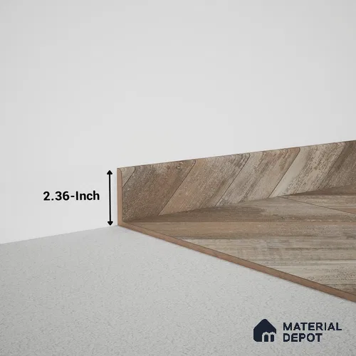 MDF Skirting Chevron PM 00453 E | 8 ft x 60 mm x 12 mm | Compatible for Laminate Wood Floor LF 00302 E