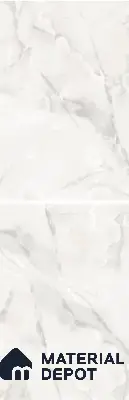 Large Format Marble Floor & Wall Tile TL 01466 Mercato Onyx 6 ft x 4 ft Glossy Finish Vitrified Tile - 9 mm | Suitable For Living Room, Bedroom, Office | Adhesive and Spacers Must be Used During Installation