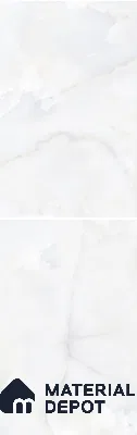 Large Format Marble Floor & Wall Tile TL 01468 Praga Onix White 6 ft x 4 ft Glossy Finish Vitrified Tile - 9 mm | Suitable For Living Room, Bedroom, Office | Adhesive and Spacers Must be Used During Installation