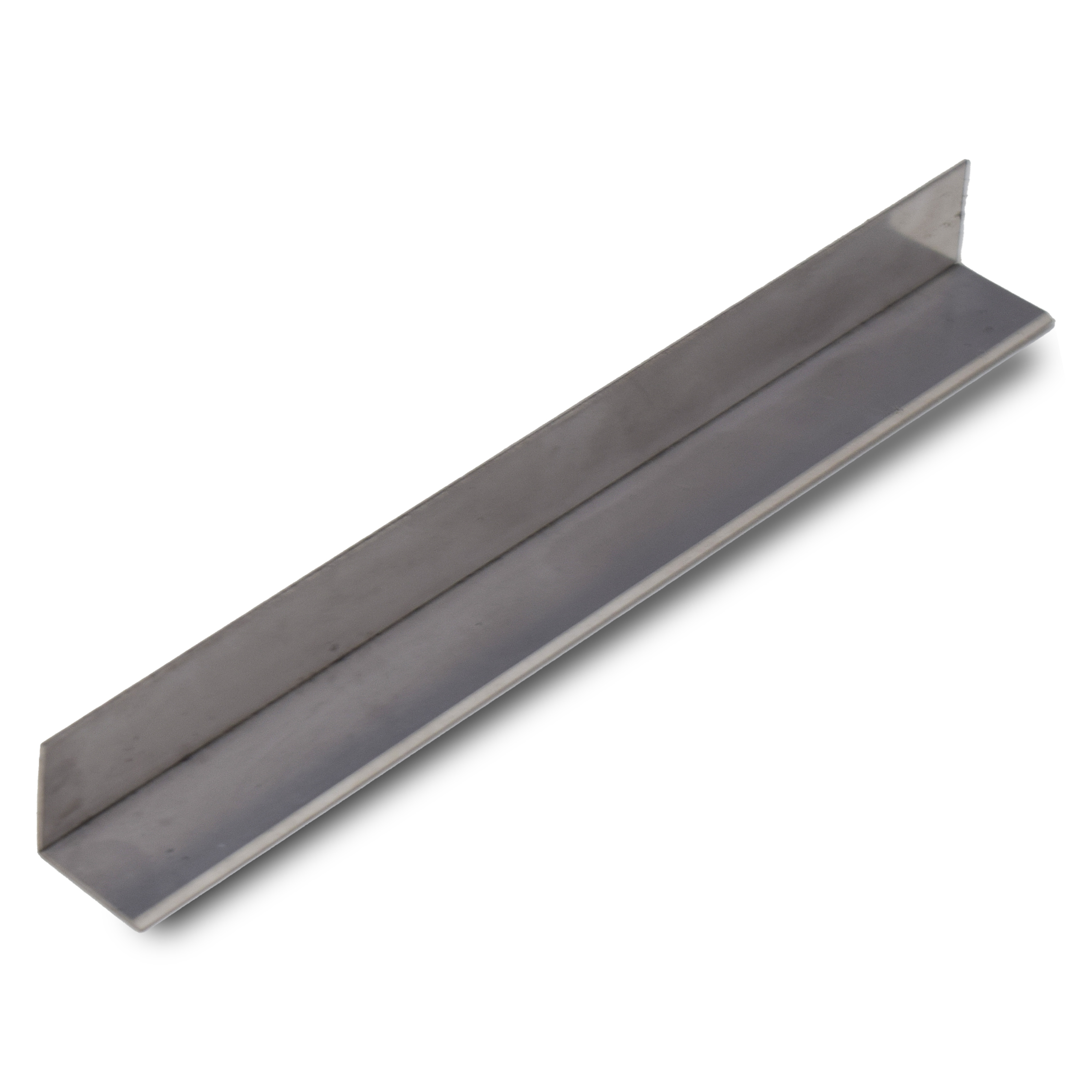 Stainless Steel L Profile Silver Hairline Matte Finish Edgeline PM 00282 V | 10 ft (3 mtr) x 12 mm x 0.6 mm | Suitable for Corner Applications | Adhesive Type Installation | Suitable for Floor & Walls