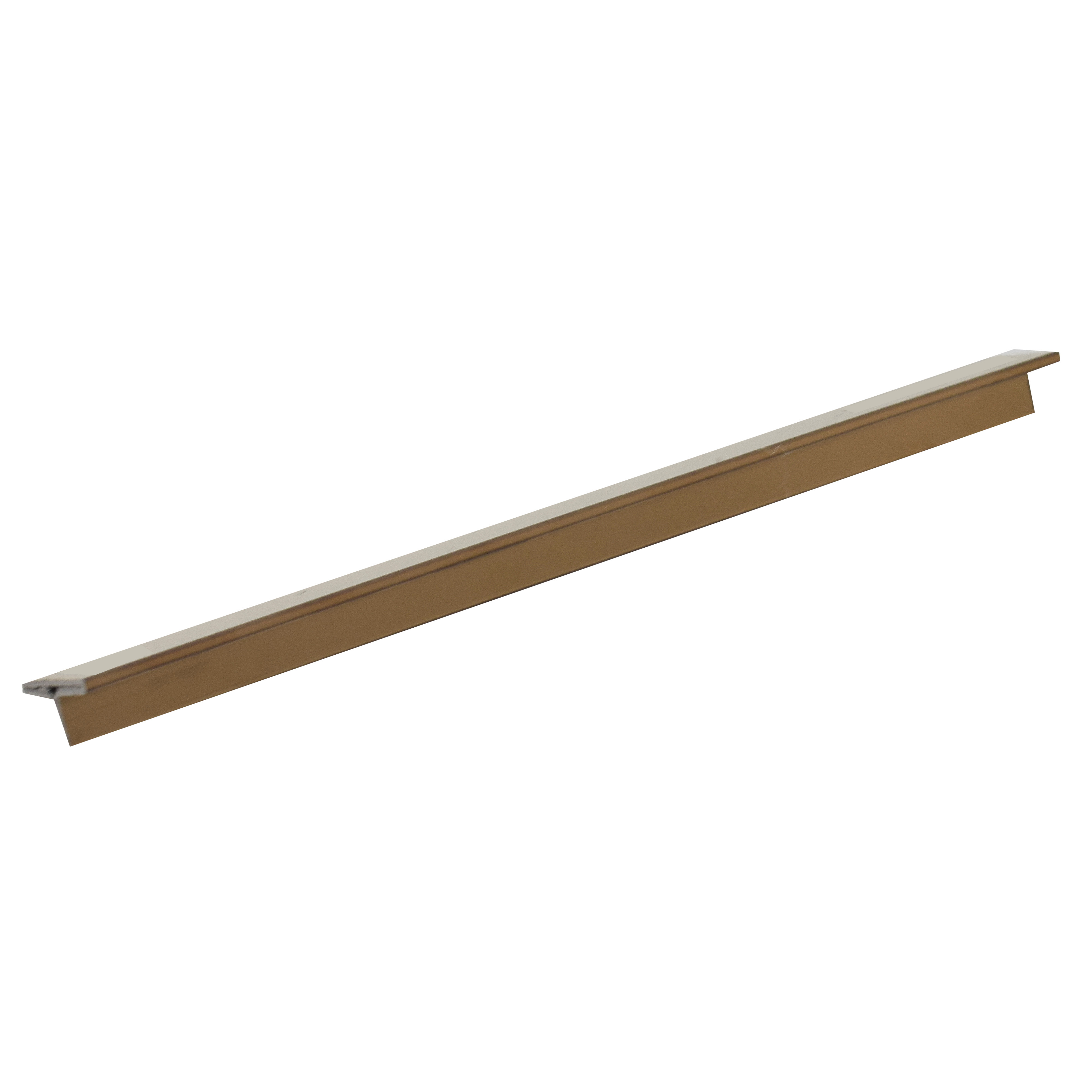 Stainless Steel T Profile Rose Gold Mirror Glossy Finish Edgeline PM 00293 U | 10 ft (3 mtr) x 12 mm x 0.6 mm | Adhesive Type Installation | Suitable for Floor & Walls